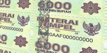 Meterai Rp 6000 Habis? Pakai Saja 2 Helai Meterai Rp 3000