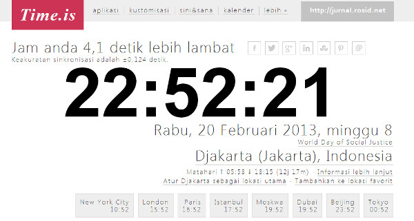 Menyesuaikan Waktu dengan Jam Paling Akurat di Dunia