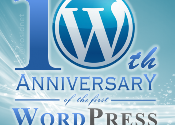 10th anniversary of the first WordPress release