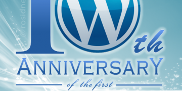 10th anniversary of the first WordPress release