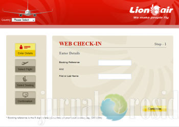 Web Check in Lion Air 1