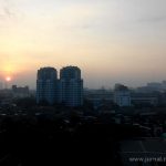 Fajar dari jendela Alila Jakarta