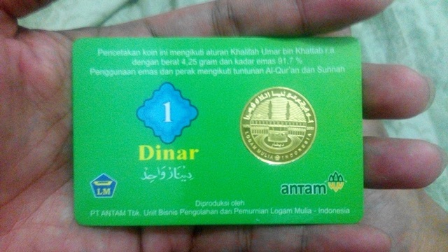 Koin 1 Dinar Logam Mulia (LM) Cetakan Antam