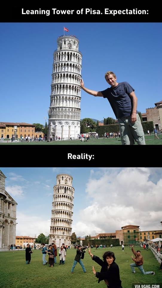 Expetasi dan Realita (Menara Miring Piza)