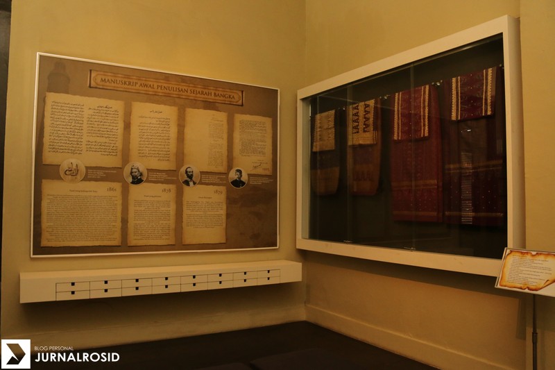 Manuskrip awal penulisan sejarah Bangka - Museum Timah Indonesia Muntok