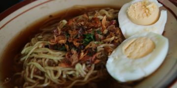 Seporsi Mie Koba khas Bangka di Warung Mie Koba Pak Iskandar