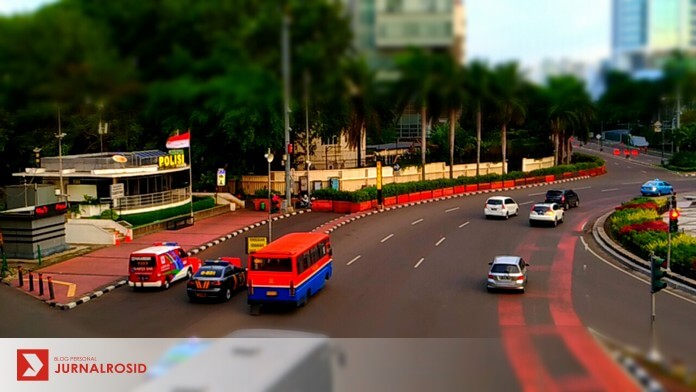 Miniatur Jakarta: POS Polisi di Bundaran HI