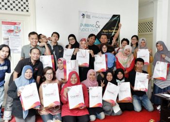 Peserta Belajar Dubbing & Voice Over bersama Kak Agus Nurhasan di BRID Inhouse Training