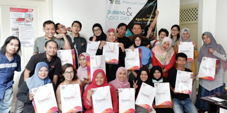 Peserta Belajar Dubbing & Voice Over bersama Kak Agus Nurhasan di BRID Inhouse Training